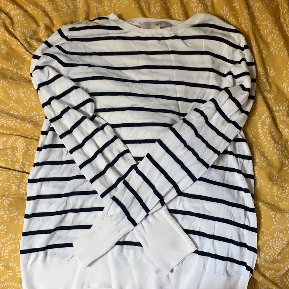 Striped loft sweater